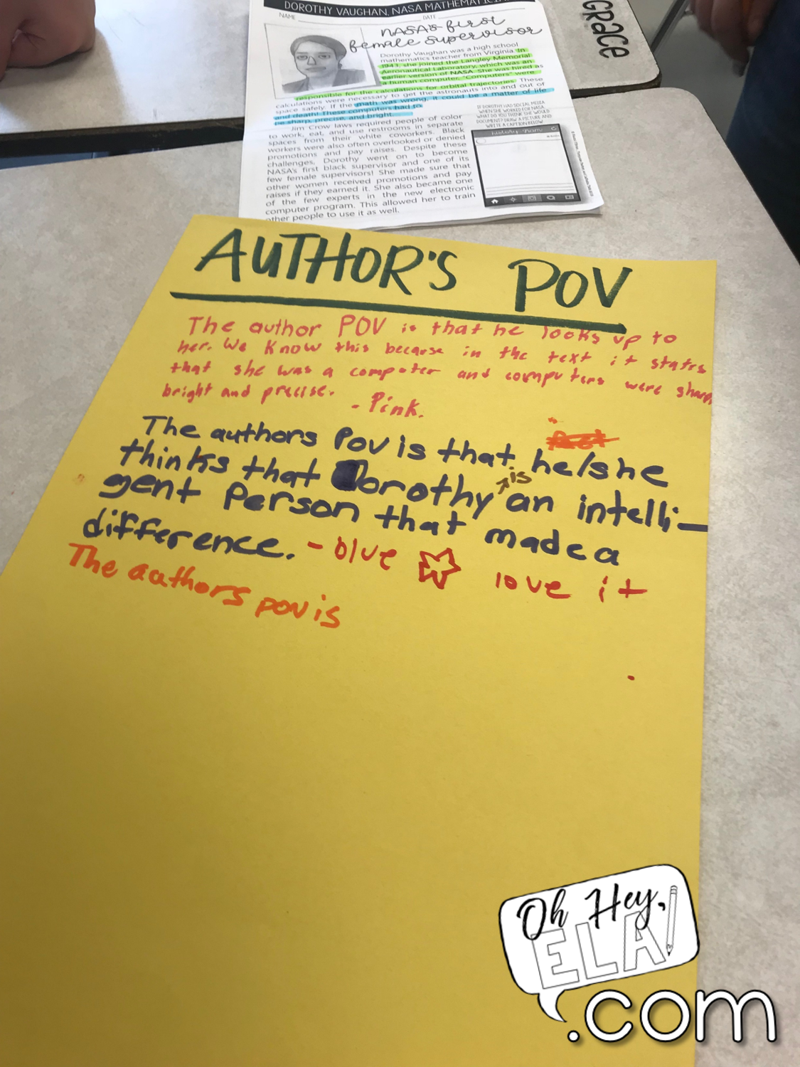 authors pov rotation – Oh Hey, ELA!